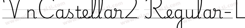 VnCastellar2 Regular字体转换